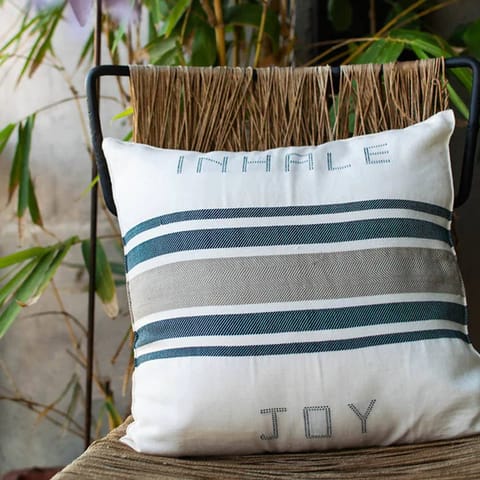 White Light Elements - Inhale & Joy Cushion Cover-16"