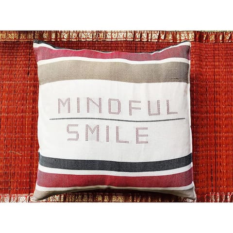 White Light Elements - Mindful & Smile Cushion Cover-16"