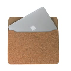 bioQ CORK - 15‚X 11‚ Laptop Sleeve - Protect Your Laptop Safely, Eco-Friendly and Waterproof Material, Slim and Lightweight Design with Adjustable Compartments