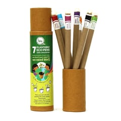 bioQ Mini Planting Stationery Combo Birthday Gift kit for Kids | Eco Friendly Kit with 2 Mini Planting Sets | Combo : 2 Plantable Notepad (A5 Size), 5 Seed Pencils & 5 Seed Colouring Eco Pens