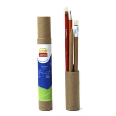 bioQ EasyGreen GIY Plantable Stationery Bag - Seed Pen Pencil Combo, Plantable Notepad, 2‚ Coco Pot & Peat and Packed in Cotton Bag