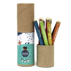bioQ Eco Friendly Mega Grow Kit | Includes: Coco Pot, Coco Peat, Plantable Mini Notepad & Stationery | Recycled Paper Packaging | Gift Box for Kids and Nature Lovers | Grow Plants from Stationery