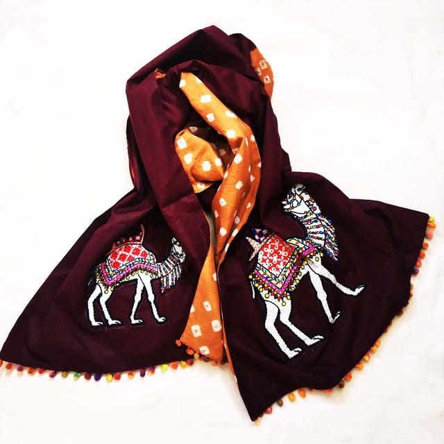 Juhi Malhotra-Kutch Camel Bandhej Stole