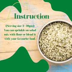 Healing leaf - Hemp Hearts - 100gm