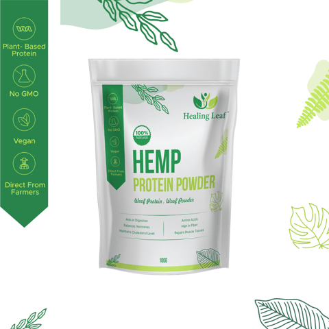 Healing leaf - Hemp protein Powder - 100gm