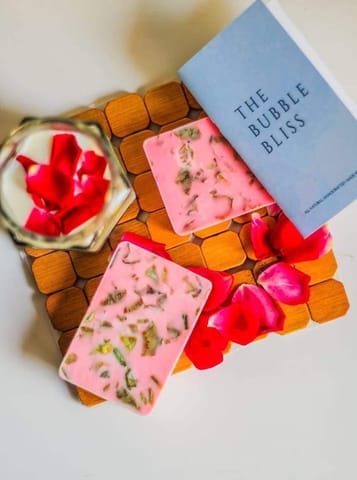 The Bubble Bliss-All Natural Goat Milk Soap With Rose Petals