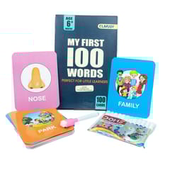 Clapjoy My First 100 Words flash cards for kids of age 1 years and Above
