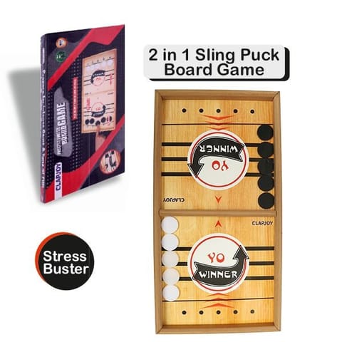 Clapjoy Sling Puck Board Games for kids of age 5 years and Above