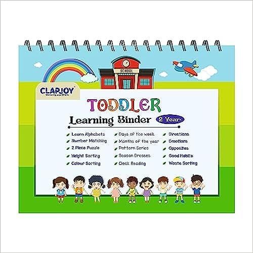 Clapjoy Velcro Book Level 2 for kids upto 4 years