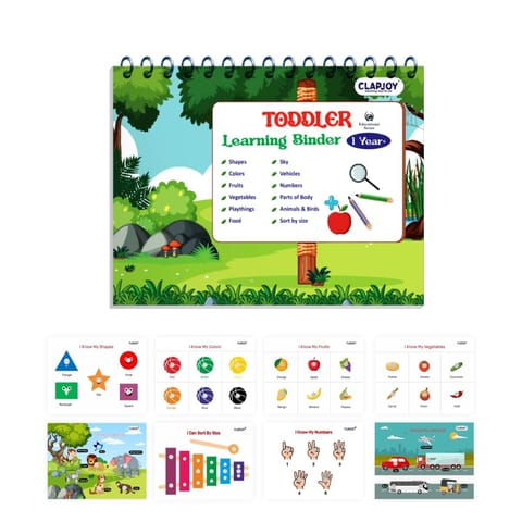 Clapjoy Velcro Book Level 1 for preschool kids upto 2 years