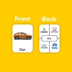 Clapjoy Vehicles flash card for kids of age 2 years and Above