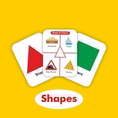 Clapjoy Shape, Colours and Numbers flash card for kids of age 2 years and Above