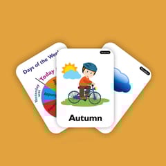 Clapjoy Seasons flash card for kids of age 2 years and Above