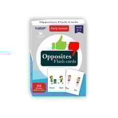 Clapjoy Opposite Words flash card for kids of age 2 years and Above