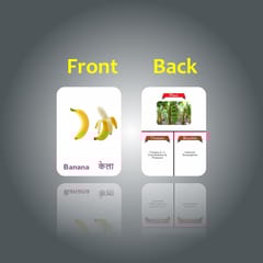 Clapjoy Fruits  flash card for kids of age 2 years and Above