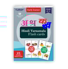 Clapjoy Hindi Varnamala flash card for kids of age 2 years and Above