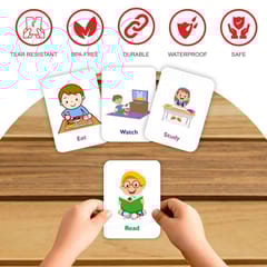 Clapjoy Action flash card for kids of age 2 years and Above