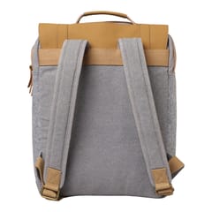 Mona B Unisex Canvas Back Pack for Office | School and College with Upto 14'' Laptop/ Mac Book/ Tablet: Arctic Light Grey