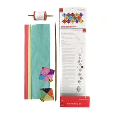 POTLI Handmade Kite Making Craft Kit ( Makes 3 kites) for all ages