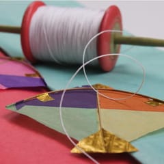 POTLI Handmade Kite Making Craft Kit ( Makes 3 kites) for all ages