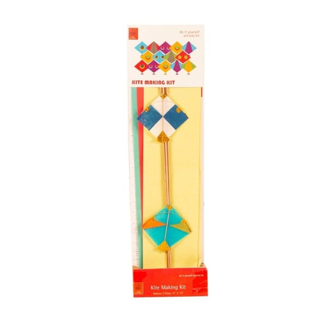 POTLI Handmade Kite Making Craft Kit ( Makes 3 kites) for all ages