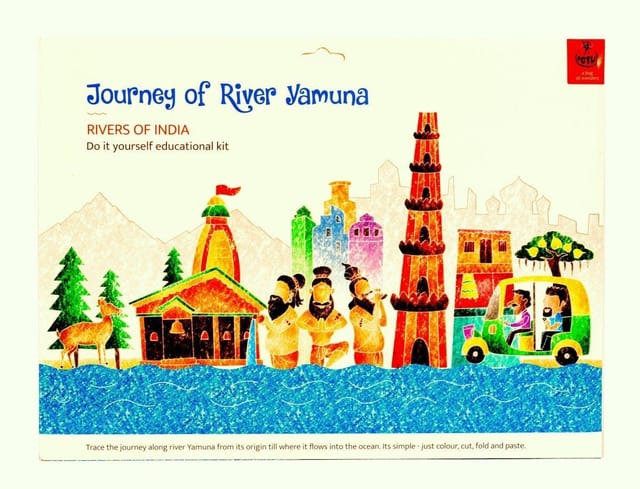 POTLI Educational DIY Colouring and   Learning Activity Kit about Rivers Of India (River Yamuna) ( 10 Years +)