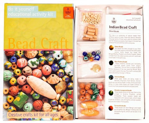 POTLI Handmade DIY Educational Toys - Indian Traditional Beads Craft kit for ( 5 Years +)