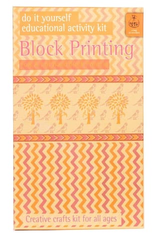 POTLI Handmade DIY Educational Wooden  Block Printing Kit   (Classic Design ) ( 5 Years +)