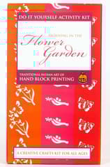 POTLI Handmade DIY Educational Wooden Block Printing Kit (Flower Garden) for ( 5 Years +)