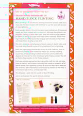 POTLI Handmade DIY Educational Wooden Block Printing Kit (Flower Garden) for ( 5 Years +)