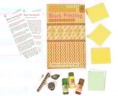 POTLI Handmade DIY Educational Wooden  Block Printing Kit   (Classic Design ) ( 5 Years +)