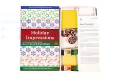 POTLI Handmade DIY Educational  Wooden Block Printing Craft Kit (Holidays) for ( 5 Years +)