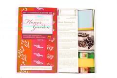 POTLI Handmade DIY Educational Wooden Block Printing Kit (Flower Garden) for ( 5 Years +)