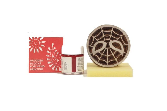 POTLI DIY Craft Kit  Block Print Your T-Shirt (Spiderman)  ( 10 - 12 years)