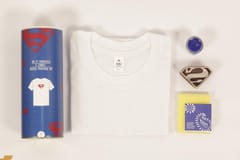 POTLI DIY Craft Kit  Block Print Your T-Shirt (Superman) ( 8 years - 10 years)