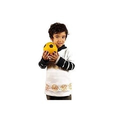 POTLI DIY Craft Kit  Block Print Your T-Shirt (Football)  ( 10 - 12 years)