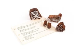 POTLI Handmade Wooden Block Print DIY Craft Kit - Panchtantra Story Book - (Crocodile and The Monkey) ( 5 Years +)