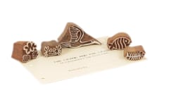 POTLI Handmade Wooden Block Print DIY Craft Kit - Panchtantra Story Book - (Crane And Crab) ( 5 Years +)