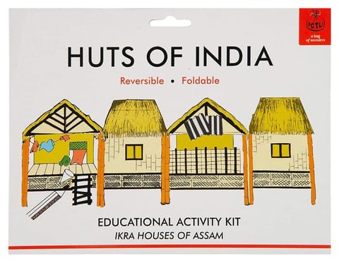 POTLI Handmade Educational  DIY  Colouring Kit for Our Young Architects (Ikra House of Assam )  Learning Activity for ( 7 Years +)