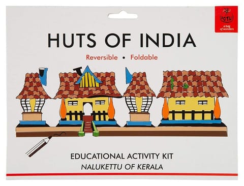 POTLI Handmade Educational  DIY  Colouring Kit for Our Young Architects (Nalluketu of Kerala) Learning Activity for ( 7 Years +)