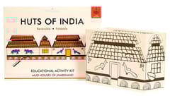 POTLI Handmade Educational  DIY  Colouring Kit for Our Young Architects (Mud house of Jharkhand )  Learning Activity for ( 7 Years +)