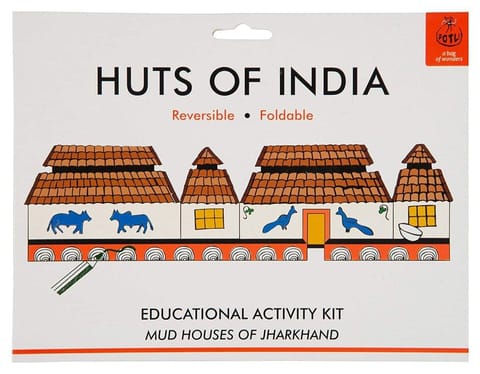 POTLI Handmade Educational  DIY  Colouring Kit for Our Young Architects (Mud house of Jharkhand )  Learning Activity for ( 7 Years +)