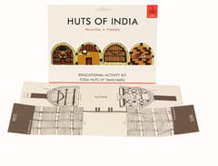 POTLI Handmade Educational  DIY  Colouring Kit for Our Young Architects (Toda Huts of Tamil Nadu)  Learning Activity for ( 7 Years +)