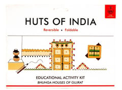 POTLI Handmade Educational  DIY  Colouring Kit for Our Young Architects (Bonga Huts of Gujrat) Learning Activity for ( 7 Years +)