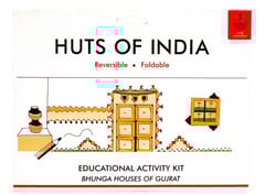 POTLI Handmade Educational  DIY  Colouring Kit for Our Young Architects (Bonga Huts of Gujrat) Learning Activity for ( 7 Years +)