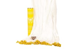 POTLI Handmade Wooden Block Print DIY Craft Kit r Dupatta -  (Yellow Butterfly Design Block) (For All Ages)