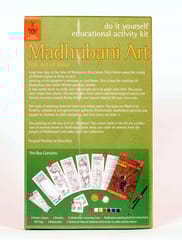 POTLI DIY Educational Colouring Kit - Madhubani Painting of Bihar for Young Artists (5 Years +)