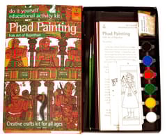 POTLI DIY Educational Colouring Kit - Phad Painting of Rajasthan for Young Artists (5 Years +)