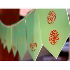 POTLI  Handmade Wooden Block Print Craft Kit - DIY Toran making kit