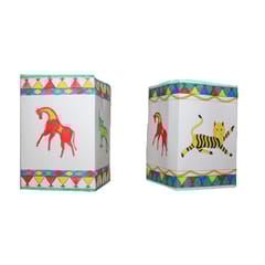 POTLI DIY Educational Craft Kit -  T-lite Holder making kit with Pithora Art - 6 years +